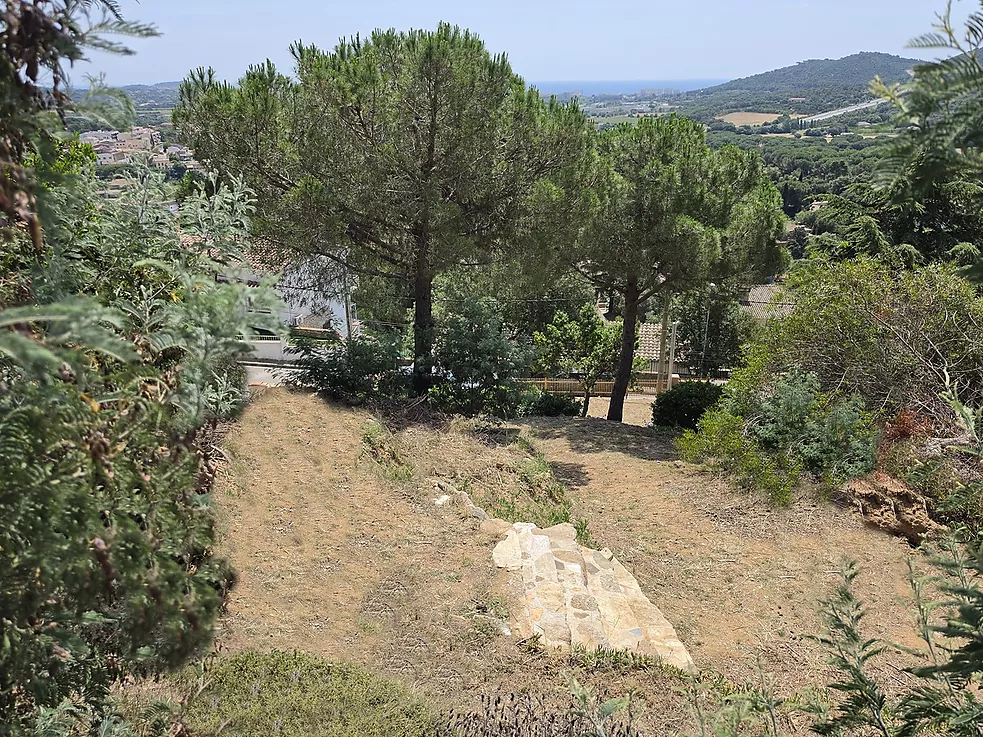 Urban plot of 852 m  in Mas Ambrós (Calonge) with panoramic views of the sea.
