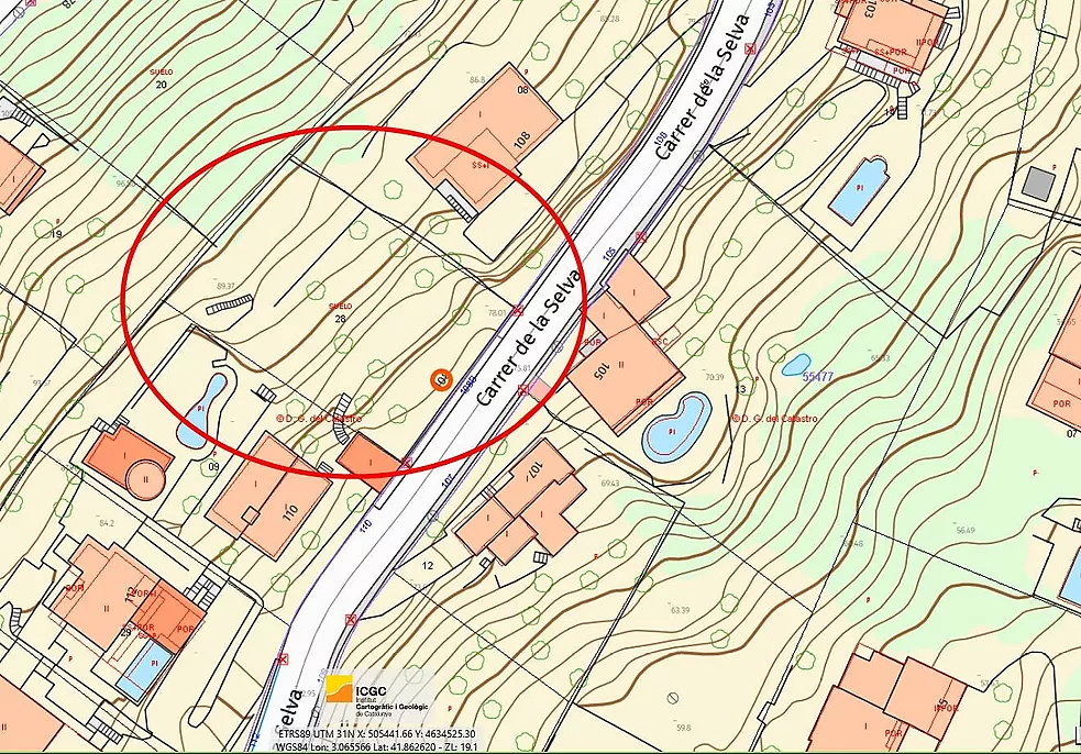 Urban plot of 852 m  in Mas Ambrós (Calonge) with panoramic views of the sea.