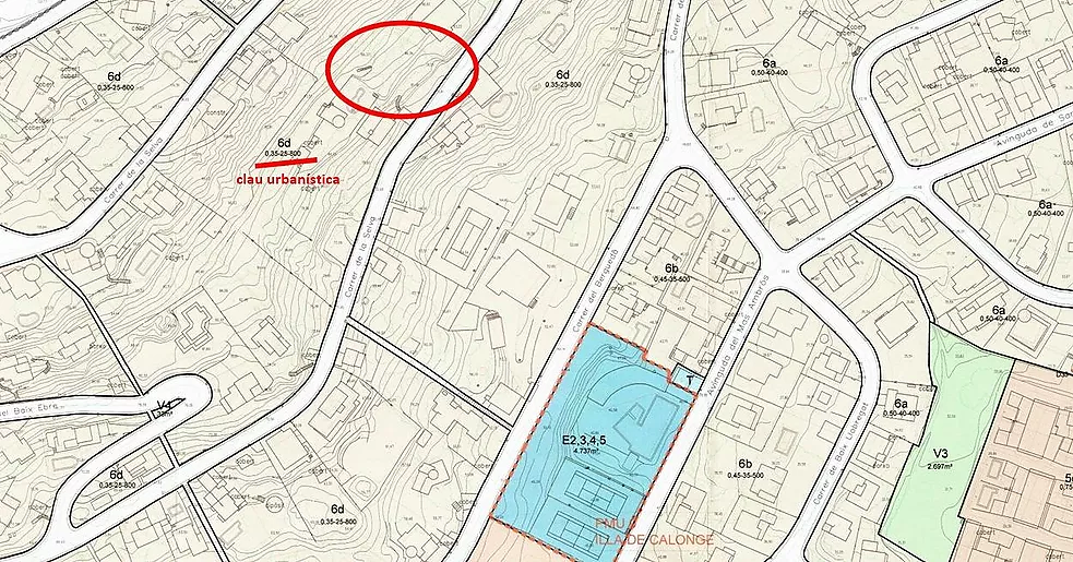 Urban plot of 852 m  in Mas Ambrós (Calonge) with panoramic views of the sea.